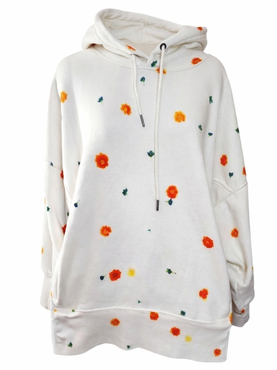 FP Movement by Free People Tops - Free People Movement x Dykween Floral Hoodie Oversized Cream Sweatshirt Boho FP